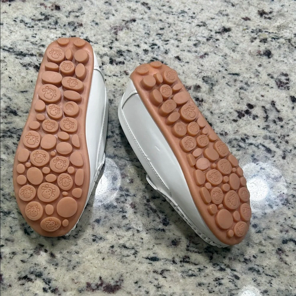 White Kids Moccasins